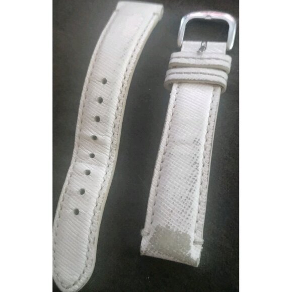 Ladies COACH All Steel Day/Date White/Pink Dial Watch,3 Leather Bands / New Batt